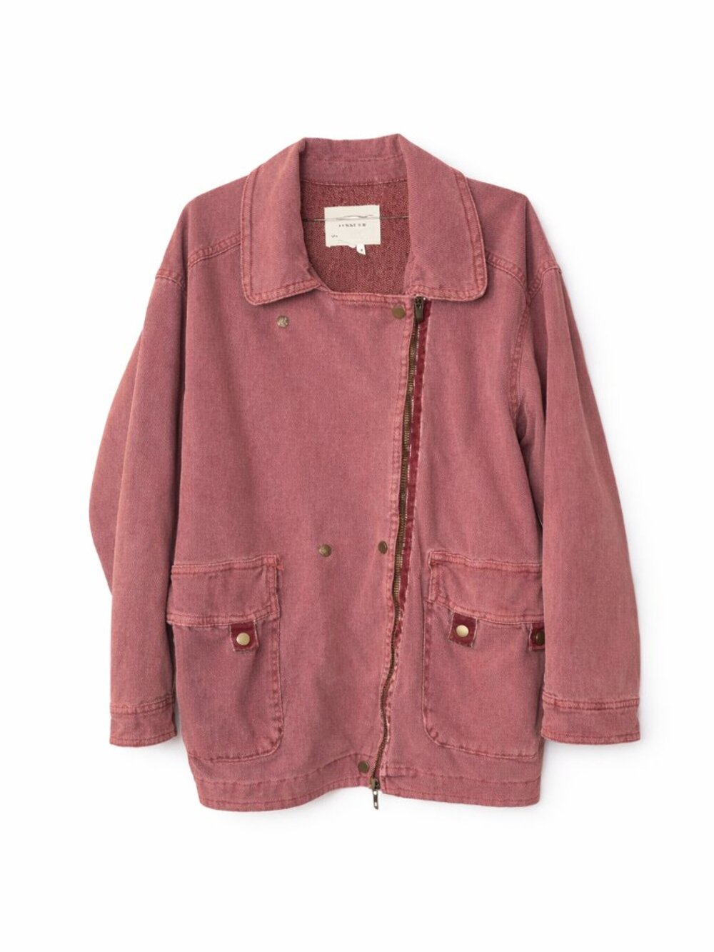 Anthropologie Dusty Rose Oversized Utility Jacket, Size Medium